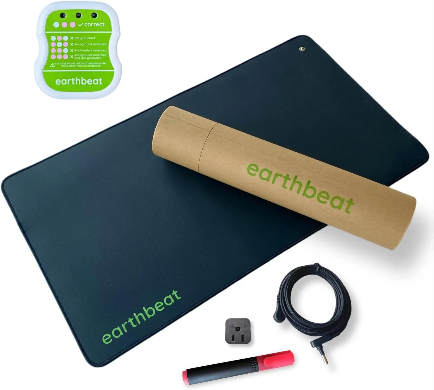 earthbeat Classic Tapis d'Earthing avec Fil de Mise à la Terre conducteur
